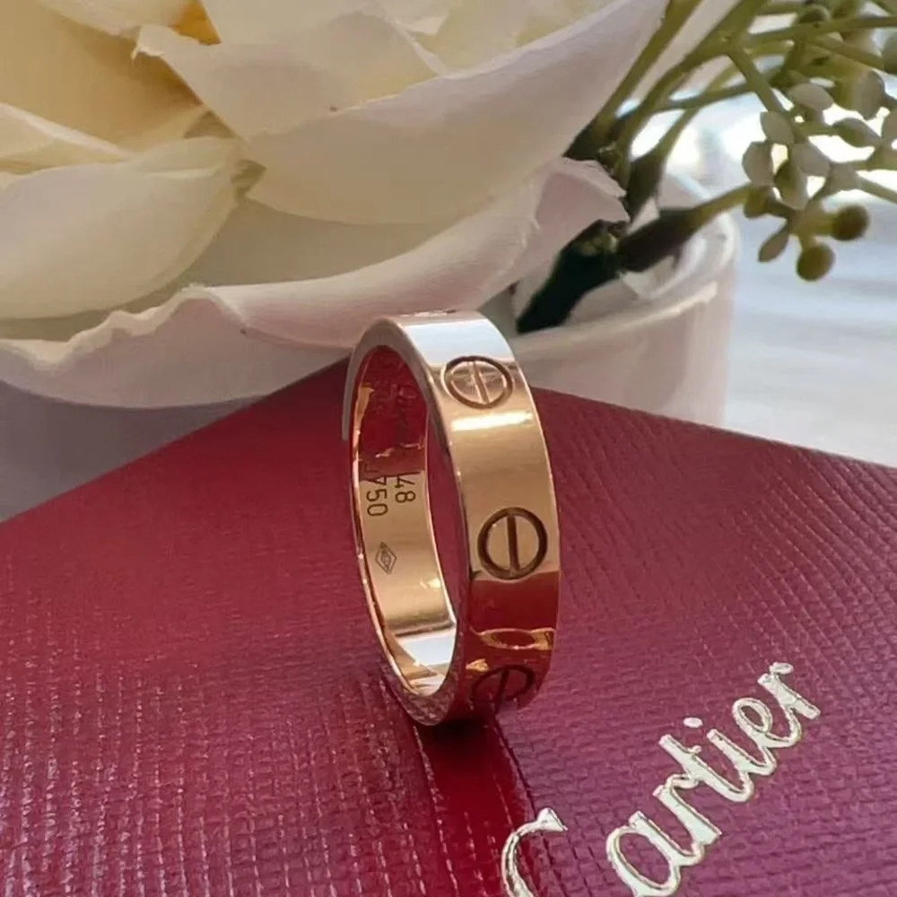 Cartier Rose Gold Ring with Diamonds size48 - Picture 5 of 5